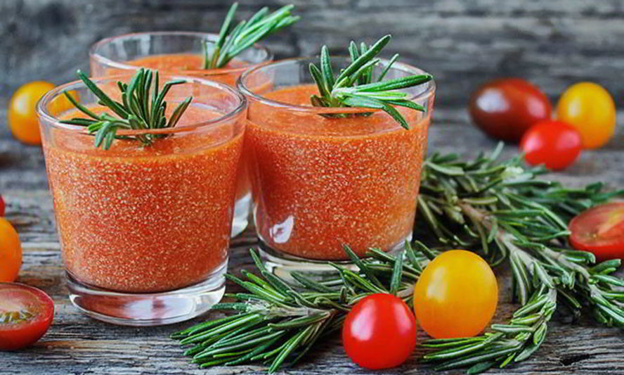 Рецепт томатный смузи с творогом и розмарином