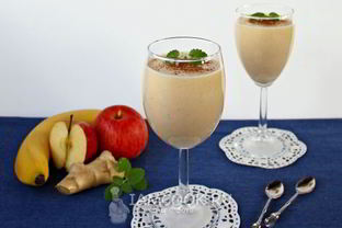 Яблочно-банановый смузи с имбирем