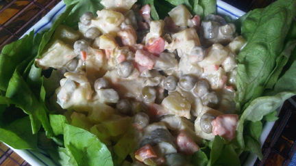 Салаты с горошком