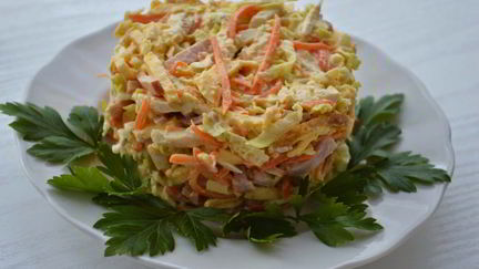 Салаты с ветчиной