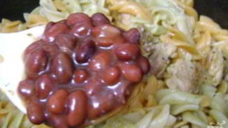 горячий салат со свининой