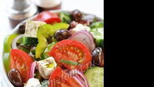 Греческий овощной салат