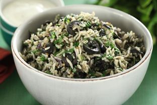 Греческий рисовый салат