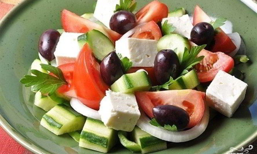 Рецепт греческий салат с фетой