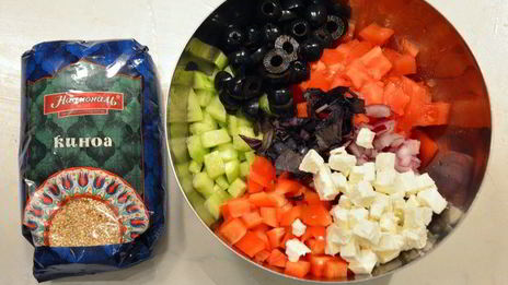 греческий салат с киноа