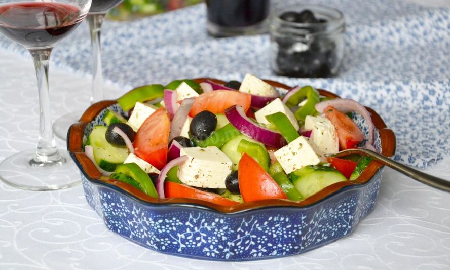 Рецепт салат греческий с брынзой классический