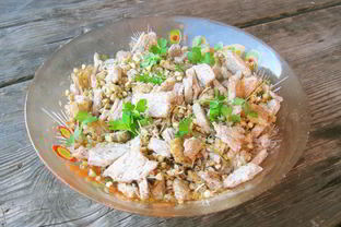 Салат из зеленой гречки