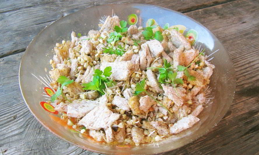 Рецепт салат из зеленой гречки