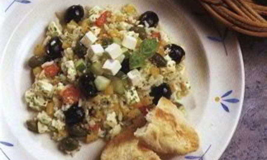 Рецепт теплый греческий салат