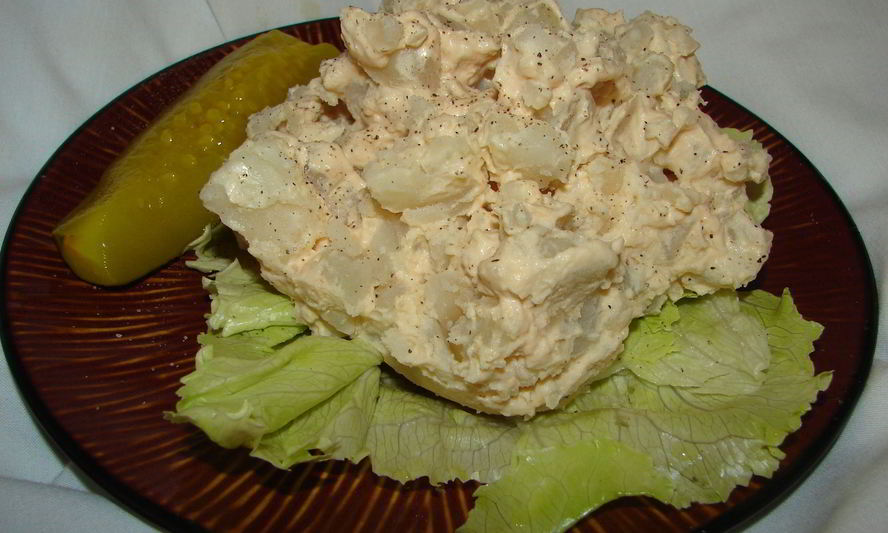 Рецепт американский картофельный салат с уксусом и майонезом