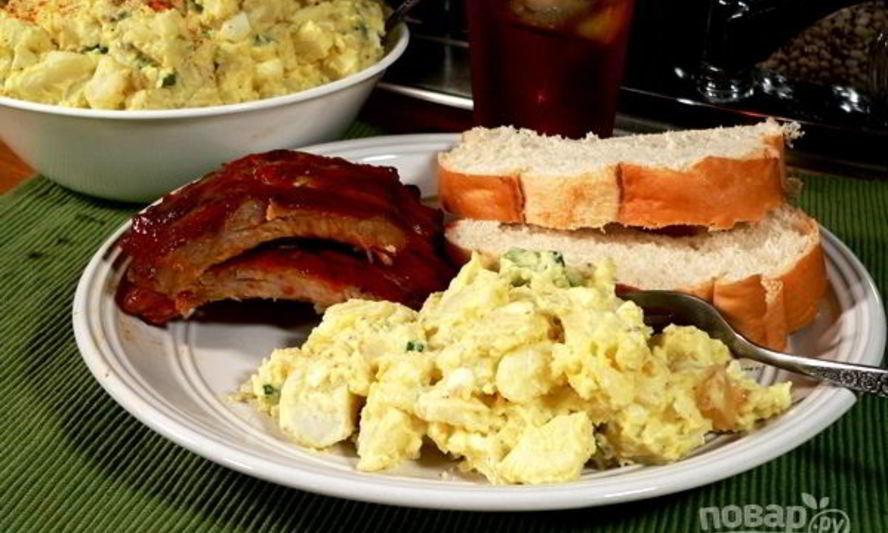 Рецепт картофельный салат на гарнир