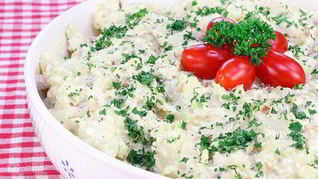 Картофельный салат с индийскими специями