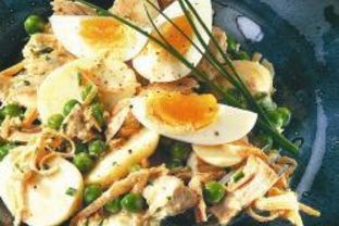 Картофельный салат с консервированным тунцом