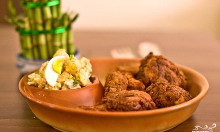 Рецепт картофельный салат с курочкой