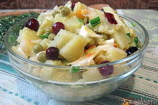 Картофельный салат с квашенной капустой