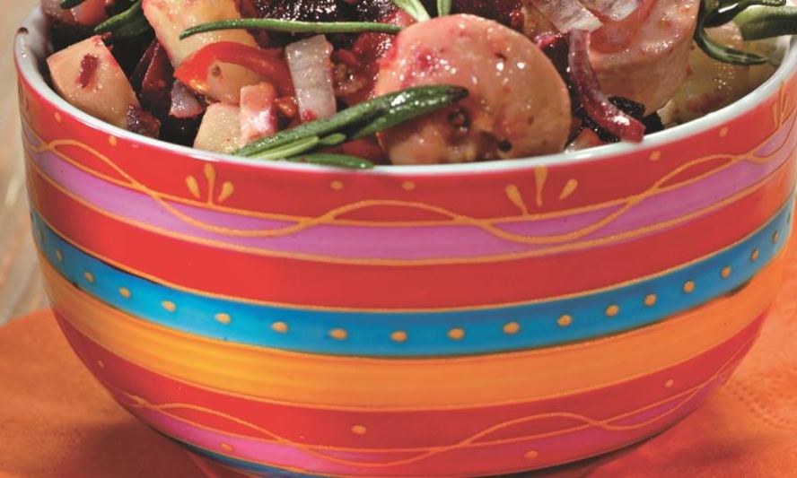 Рецепт картофельный салат с сардельками