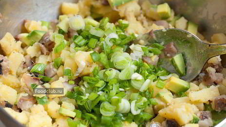 картофельный салат с селедкой