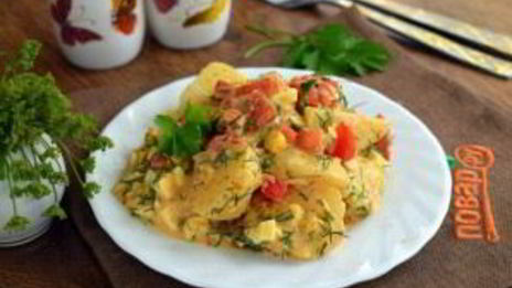 пряный картофельный салат с укропом