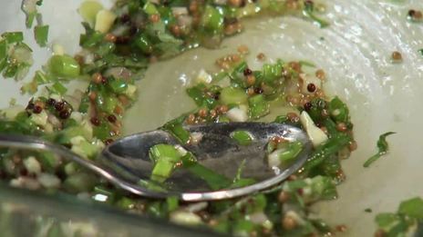 салат из картофеля с печеными лимонами