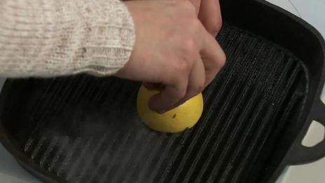 салат из картофеля с печеными лимонами