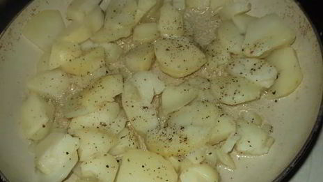 салат с картофелем и грибами