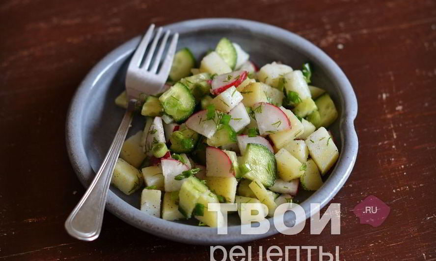 Рецепт салат с картофелем
