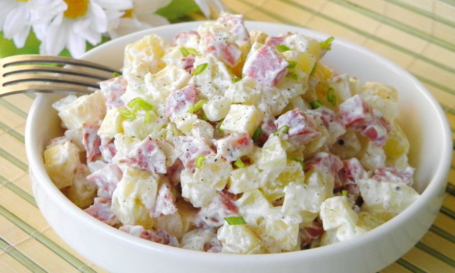 Рецепт салат с картошкой и сыром