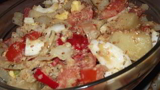 Теплый картофельный салат