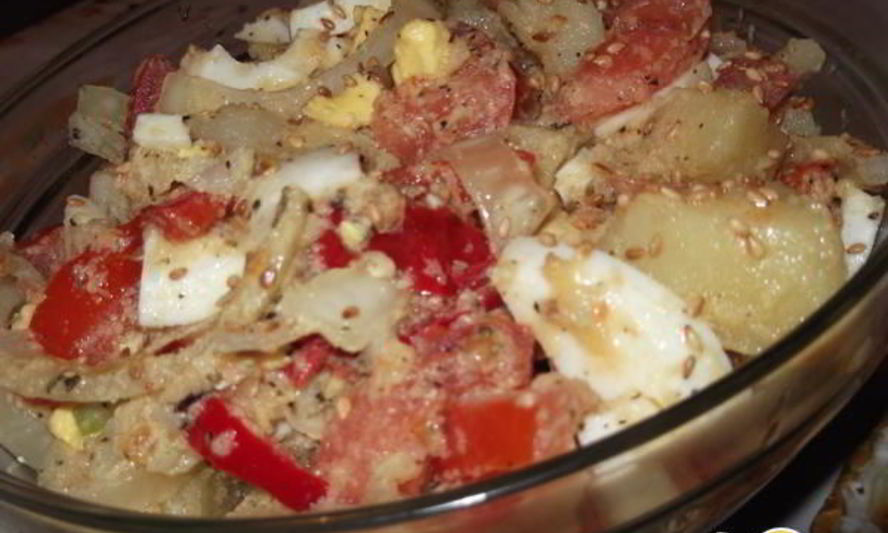 Рецепт теплый картофельный салат