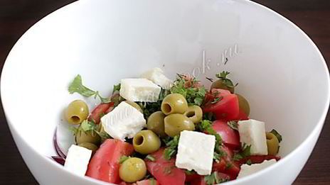 теплый салат с картофелем