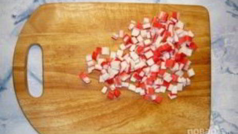 крабовый салат с огурцом