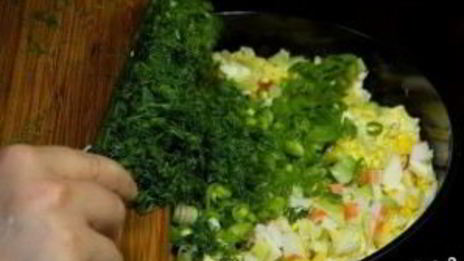 крабовый салат с пекинской капустой