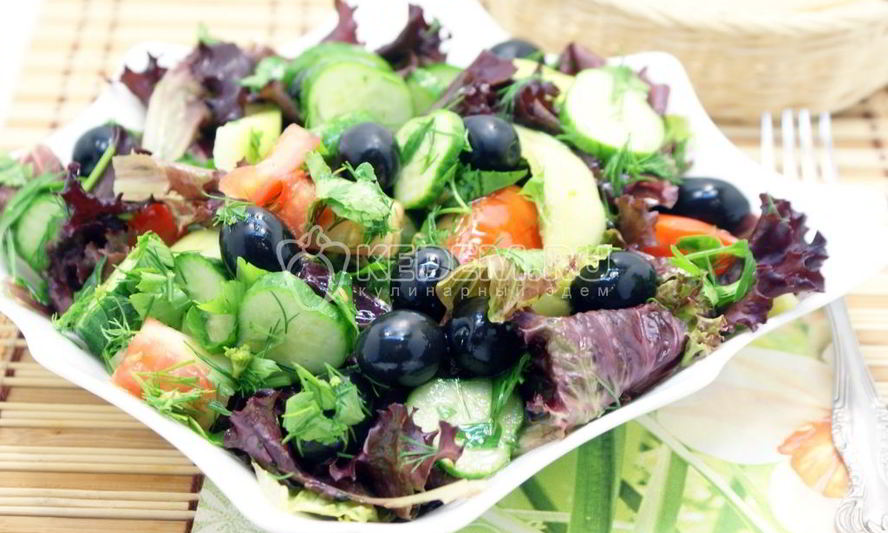 Рецепт летний салат из свежих овощей