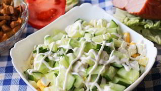 Очень сытный салат