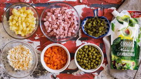 новогодний оливье