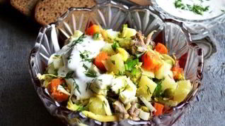 Оливье с индейкой