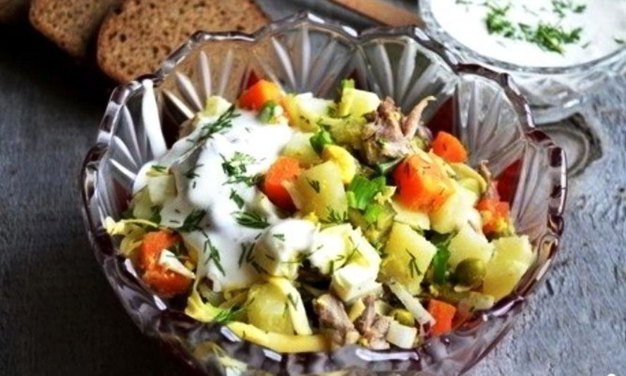 Рецепт оливье с индейкой