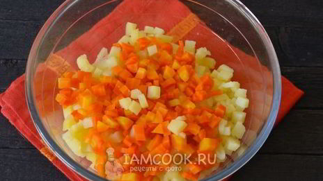 оливье с кальмарами