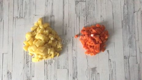 оливье с креветками