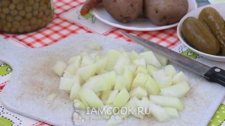 оливье с шампиньонами