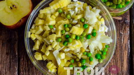 оливье со скумбрией