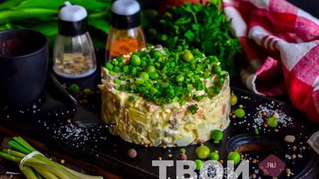 оливье со скумбрией