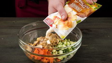 оливье цветной серпантин