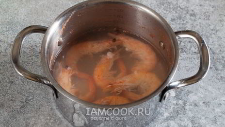 постный оливье с креветками