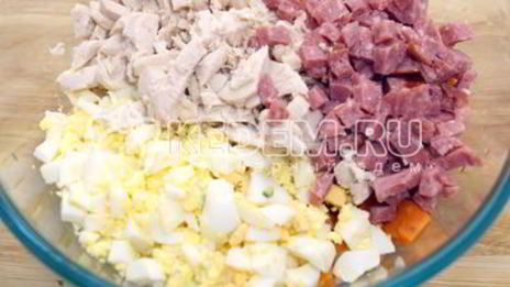 салат новогодний оливье