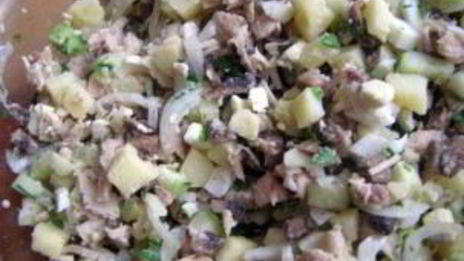 салат оливье с грибами