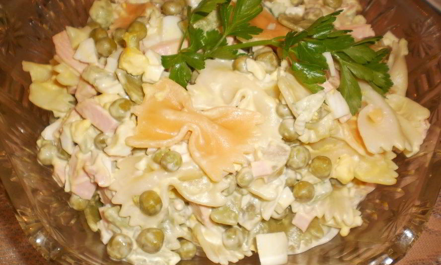 Рецепт салат оливье с макаронами