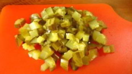 салат оливье с макаронами