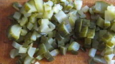 салат оливье с ветчиной