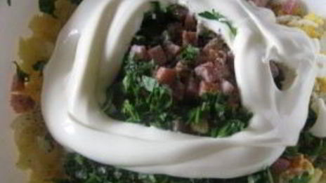 салат оливье с ветчиной